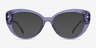 Diamond Clear Purple AcétateMontures de lunettes de vue d'EyeBuyDirect, Avec des Verres Teintés