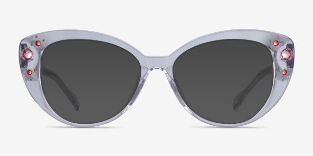 Diamond Transparent AcétateMontures de lunettes de vue d'EyeBuyDirect, Avec des Verres Teintés