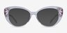 Diamond Transparent AcétateMontures de lunettes de vue d'EyeBuyDirect, Avec des Verres Teintés