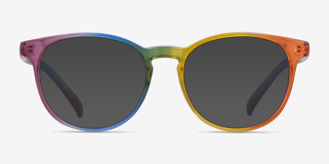 Rainbow Rainbow PlasticEyeglass Frames from EyeBuyDirect, with Tinted Lenses