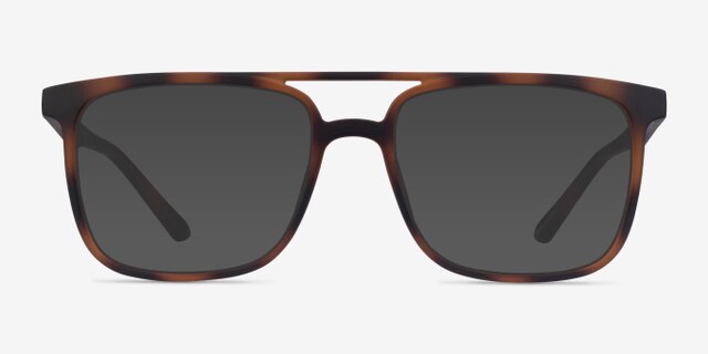 Between Matte Tortoise PlasticEyeglass Frames from EyeBuyDirect, with Tinted Lenses