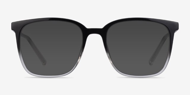 House Gradient Black PlasticEyeglass Frames from EyeBuyDirect, with Tinted Lenses