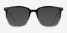 House Gradient Black PlasticEyeglass Frames from EyeBuyDirect, with Tinted Lenses