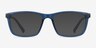 Brad Clear Blue Black PlasticEyeglass Frames from EyeBuyDirect, with Tinted Lenses