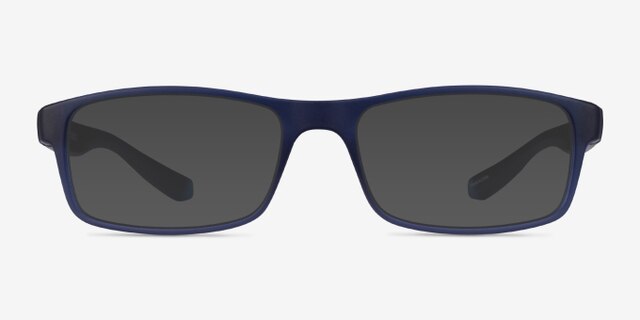 Over Dark Blue PlasticEyeglass Frames from EyeBuyDirect, with Tinted Lenses