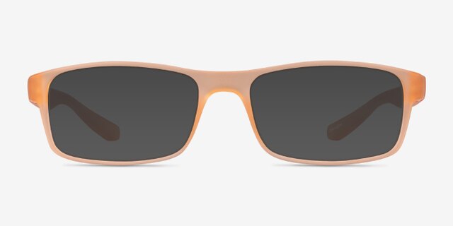 Over Light Orange PlasticEyeglass Frames from EyeBuyDirect, with Tinted Lenses
