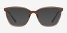 Identical Clear Brown & Blue PlasticEyeglass Frames from EyeBuyDirect, with Tinted Lenses