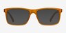 Community Clear Orange PlasticEyeglass Frames from EyeBuyDirect, with Tinted Lenses