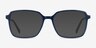 Nonchalance Blue AcetateEyeglass Frames from EyeBuyDirect, with Tinted Lenses