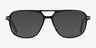 Spirit Blue Striped AcetateEyeglass Frames from EyeBuyDirect, with Tinted Lenses