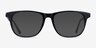 Easy Blue Striped AcetateEyeglass Frames from EyeBuyDirect, with Tinted Lenses