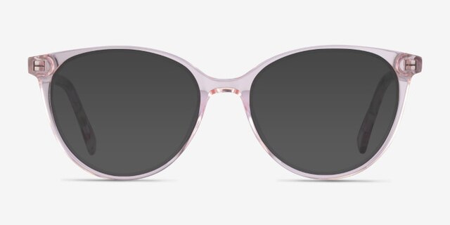Friend Clear Pink Floral AcetateEyeglass Frames from EyeBuyDirect, with Tinted Lenses