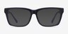 Shuffle Matte Black Blue AcetateEyeglass Frames from EyeBuyDirect, with Tinted Lenses