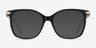 Celestial Black  Gold AcetateEyeglass Frames from EyeBuyDirect, with Tinted Lenses