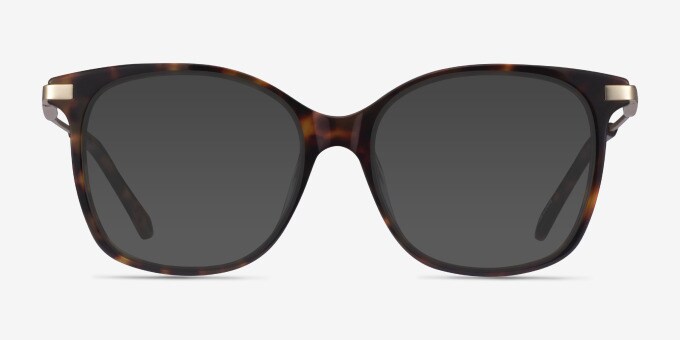 DIETZ 10 BLACK×GOLD monarch RED Eye Celestial Square Black Gold Glasses for Women | Eyebuydirect