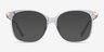 Celestial Clear  Gold AcetateEyeglass Frames from EyeBuyDirect, with Tinted Lenses