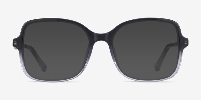 Clematis Black Clear AcetateEyeglass Frames from EyeBuyDirect, with Tinted Lenses