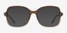 Clematis Clear Brown AcetateEyeglass Frames from EyeBuyDirect, with Tinted Lenses