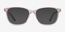 Paint Clear Pink Floral PlasticEyeglass Frames from EyeBuyDirect, with Tinted Lenses
