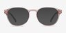 Cool Clear Pink Floral PlasticEyeglass Frames from EyeBuyDirect, with Tinted Lenses