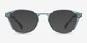 Cool Clear Blue Tortoise PlasticEyeglass Frames from EyeBuyDirect, with Tinted Lenses