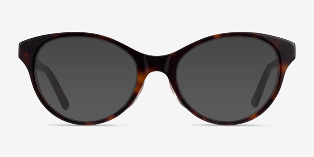 Dilly Tortoise AcetateEyeglass Frames from EyeBuyDirect, with Tinted Lenses