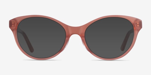 Dilly Pink AcetateEyeglass Frames from EyeBuyDirect, with Tinted Lenses