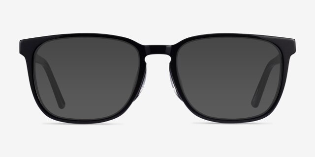 Radio Black AcetateEyeglass Frames from EyeBuyDirect, with Tinted Lenses