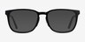 Radio Black AcetateEyeglass Frames from EyeBuyDirect, with Tinted Lenses