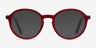 Happy Clear Red Navy AcetateEyeglass Frames from EyeBuyDirect, with Tinted Lenses