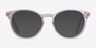 Amaze Clear Pink AcetateEyeglass Frames from EyeBuyDirect, with Tinted Lenses