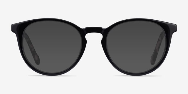 Amaze Black Tortoise AcetateEyeglass Frames from EyeBuyDirect, with Tinted Lenses