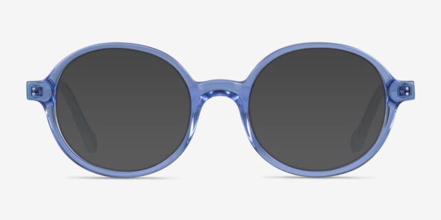 Confetti Clear Blue AcétateMontures de lunettes de vue d'EyeBuyDirect, Avec des Verres Teintés