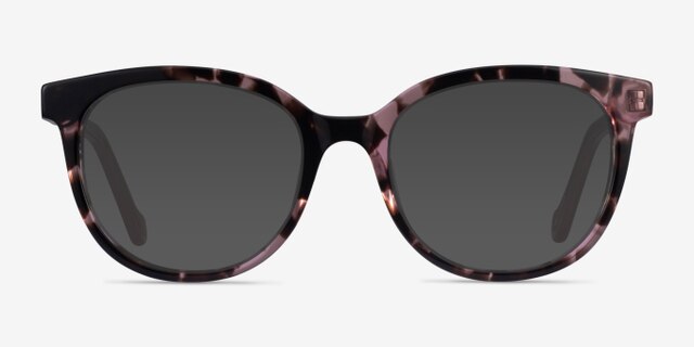 Popcorn Floral Pink AcétateMontures de lunettes de vue d'EyeBuyDirect, Avec des Verres Teintés