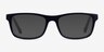 Scuba Dark Purple Clear Blue AcetateEyeglass Frames from EyeBuyDirect, with Tinted Lenses
