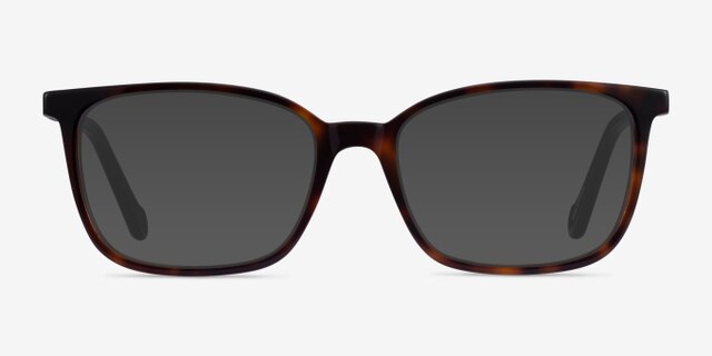 Travel Tortoise Black AcetateEyeglass Frames from EyeBuyDirect, with Tinted Lenses