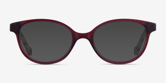 Grenadine Mulberry Tortoise AcetateEyeglass Frames from EyeBuyDirect, with Tinted Lenses