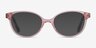 Grenadine Clear Pink Floral AcetateEyeglass Frames from EyeBuyDirect, with Tinted Lenses
