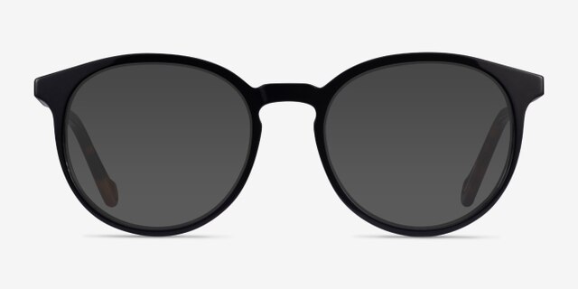Saturn Black Tortoise AcetateEyeglass Frames from EyeBuyDirect, with Tinted Lenses