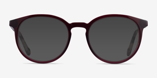 Saturn Mulberry Tortoise AcetateEyeglass Frames from EyeBuyDirect, with Tinted Lenses