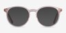 Saturn Clear Pink Terracotta AcetateEyeglass Frames from EyeBuyDirect, with Tinted Lenses