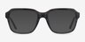 Neat Striped Gray AcétateMontures de lunettes de vue d'EyeBuyDirect, Avec des Verres Teintés