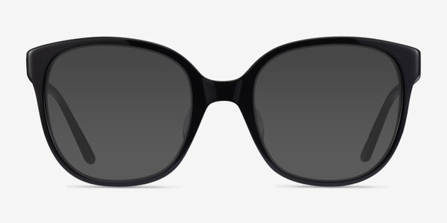 Osmanthus Black AcetateEyeglass Frames from EyeBuyDirect, with Tinted Lenses