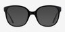 Osmanthus Black AcetateEyeglass Frames from EyeBuyDirect, with Tinted Lenses