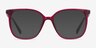 Latte Raspberry AcetateEyeglass Frames from EyeBuyDirect, with Tinted Lenses