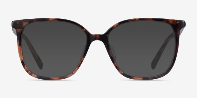 Latte Tortoise AcetateEyeglass Frames from EyeBuyDirect, with Tinted Lenses