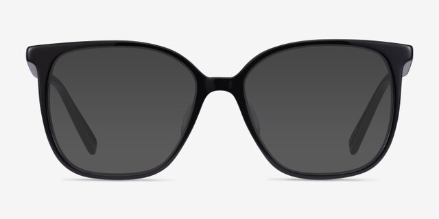 Latte Black AcetateEyeglass Frames from EyeBuyDirect, with Tinted Lenses