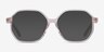 Crepuscule Clear Beige AcetateEyeglass Frames from EyeBuyDirect, with Tinted Lenses
