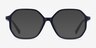 Crepuscule Navy AcetateEyeglass Frames from EyeBuyDirect, with Tinted Lenses