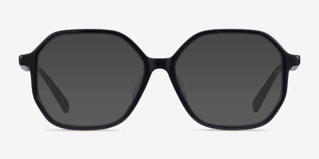 Crepuscule Black AcetateEyeglass Frames from EyeBuyDirect, with Tinted Lenses